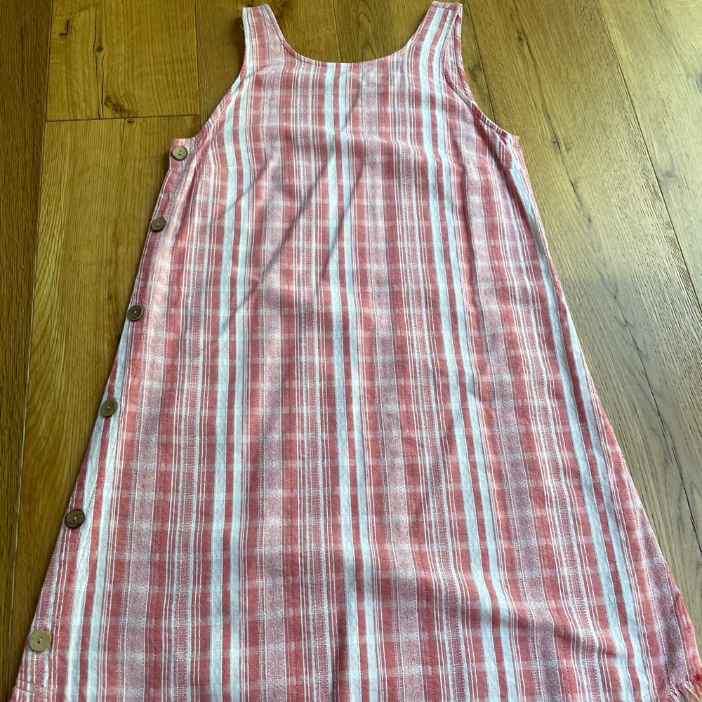 Universal Thread Pink and White Buttoned Sundress